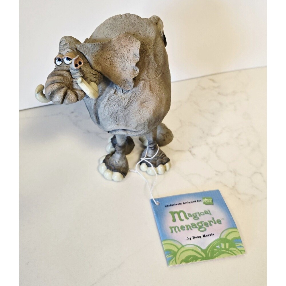 Russ Berrie Filmore Elephant Figurine Magical Menagerie Doug Harris 24461 Tag
